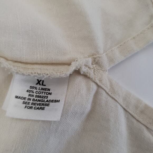 Magellan Outdoor Men SIZE XL Linen Blend Casual Fishing Hiking Shield Boat Shirt - Picture 5 of 8